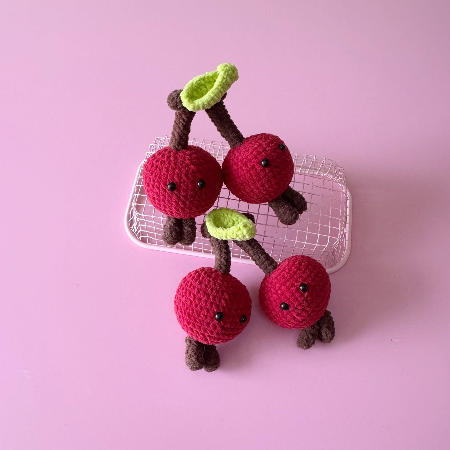 Cherry On Top Crochet Keychain πβ¨