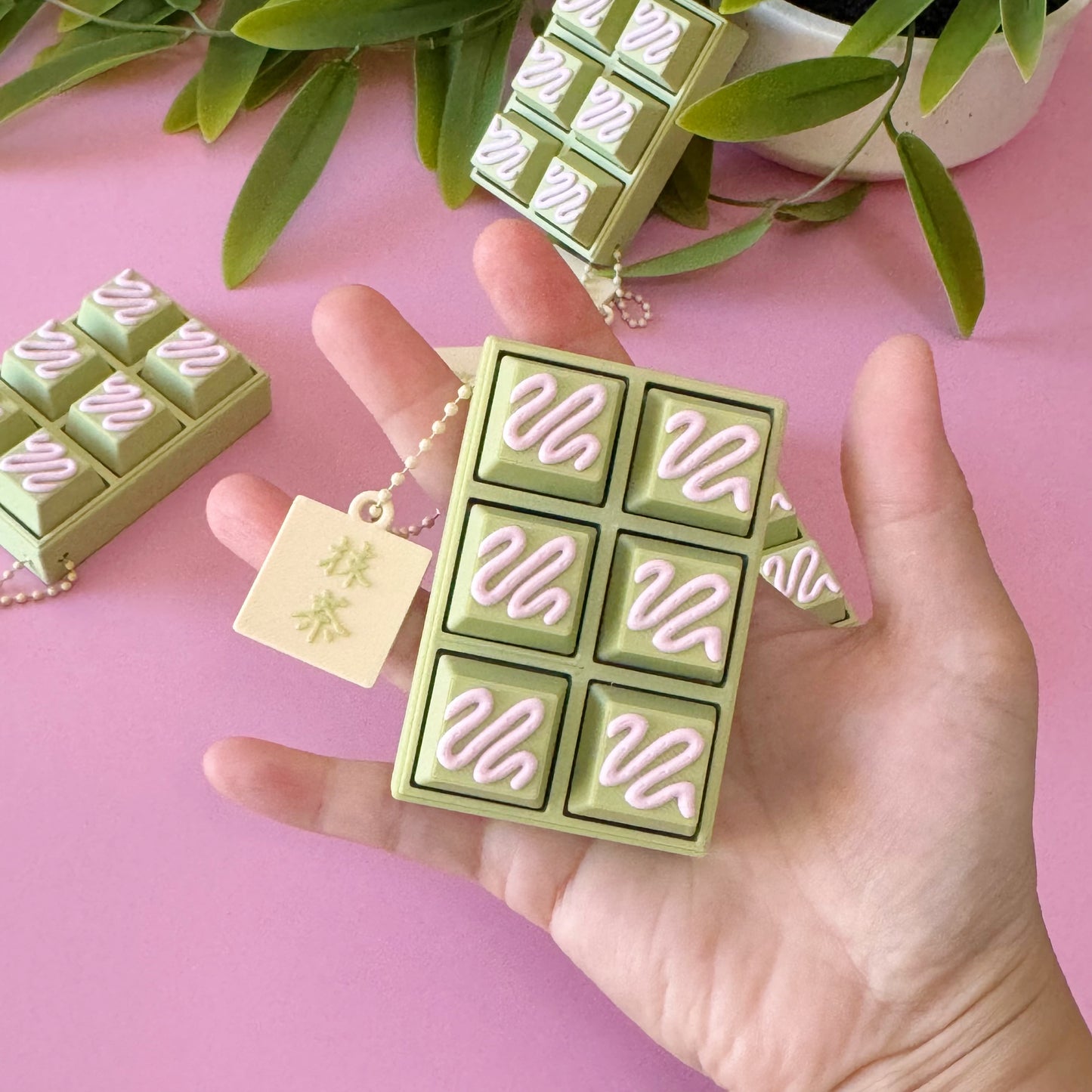Kawaii Matcha Chocolate Bar Clicker Fidget Toy