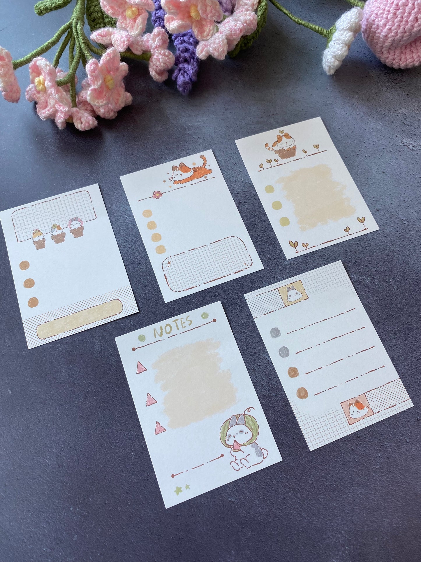 Bucci Family Kitty Bunny Memo Pad