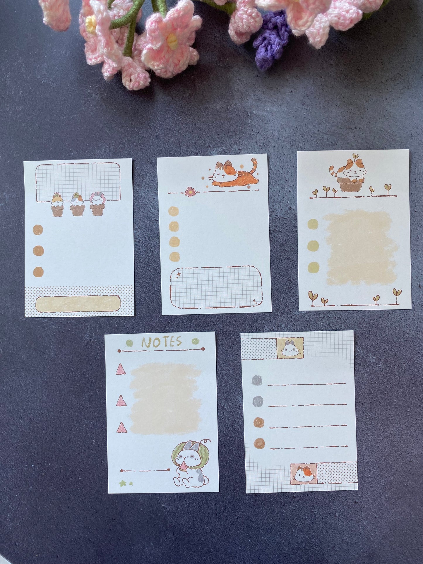 Bucci Family Kitty Bunny Memo Pad