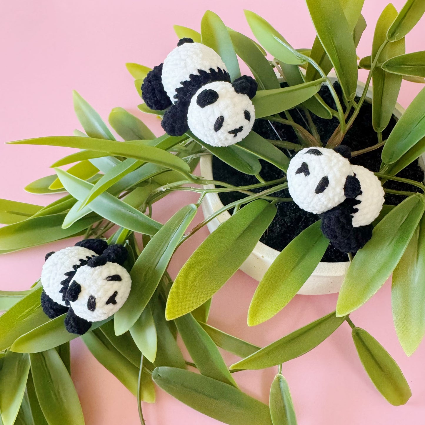 Mini Crochet Panda – Tummy Time Plush