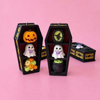 Spooky Coffin 3D Clicker | Cute Halloween Fidget Keychain