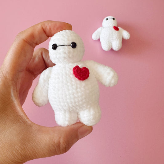 Mini Crochet Healthcare Robot – Handmade Plush