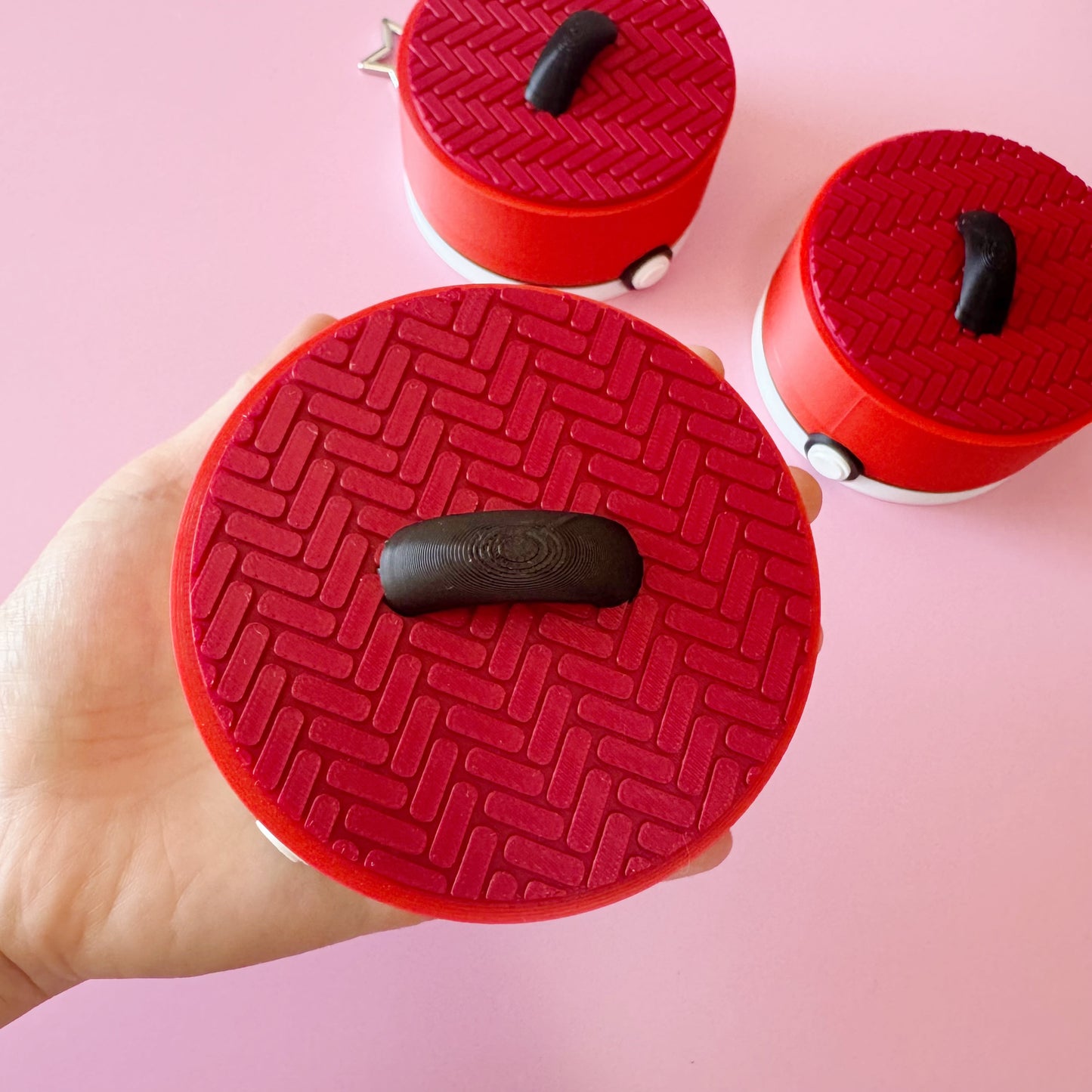 Jumbo Pokémon-Inspired Steamed Bun Clicker – 3 Characters Edition | Kawaii 3D Printed Fidget Toy
