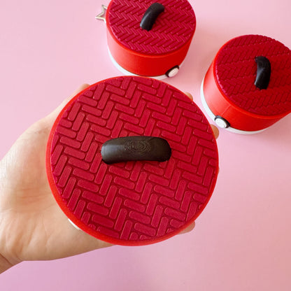 Jumbo Pokémon-Inspired Steamed Bun Clicker – 3 Characters Edition | Kawaii 3D Printed Fidget Toy