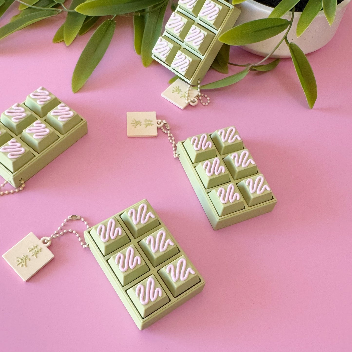 Kawaii Matcha Chocolate Bar Clicker Fidget Toy