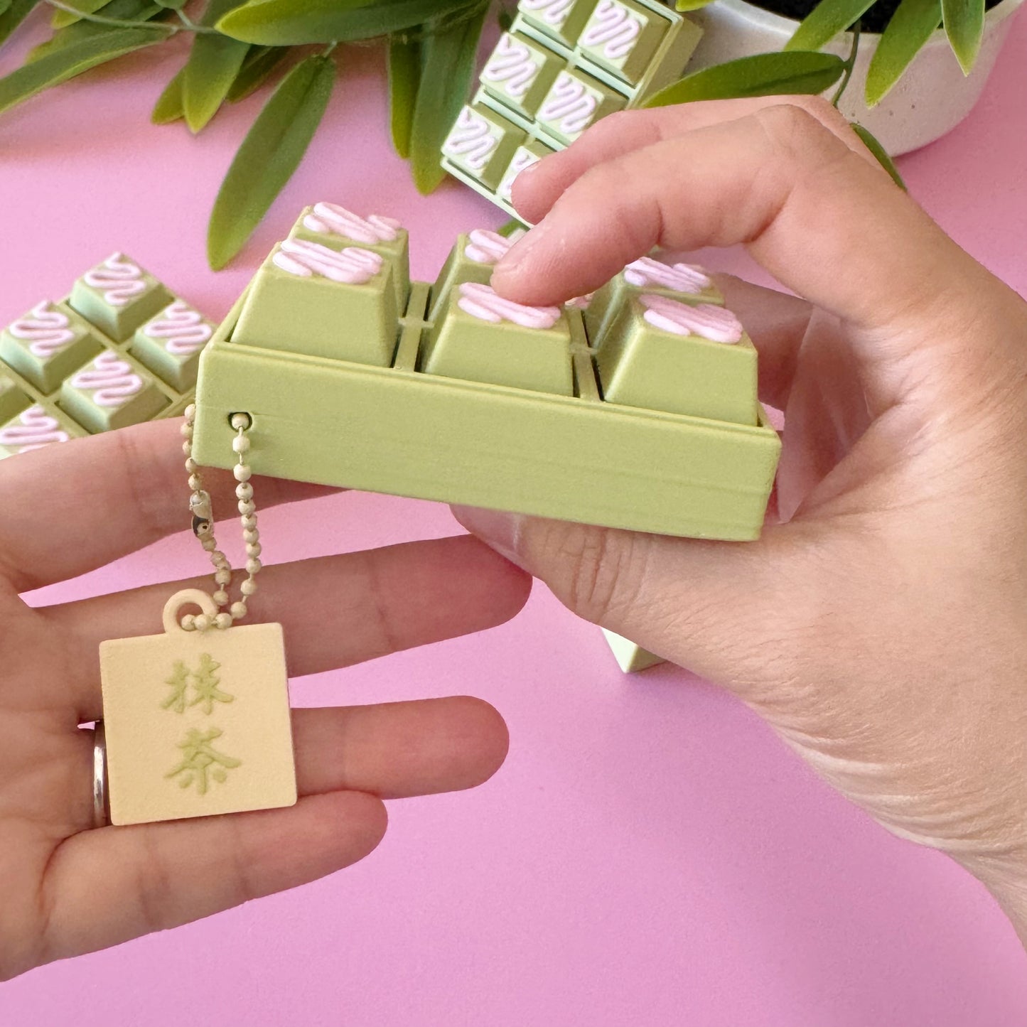 Kawaii Matcha Chocolate Bar Clicker Fidget Toy