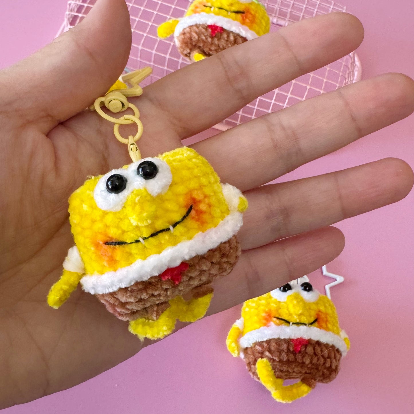⭐ Mini SpongeBob Crochet Keychain
