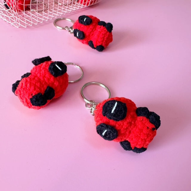 Mini Deadpool Crochet Keychain