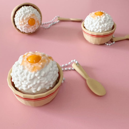 Japanese egg yolk over rice 3d clicker