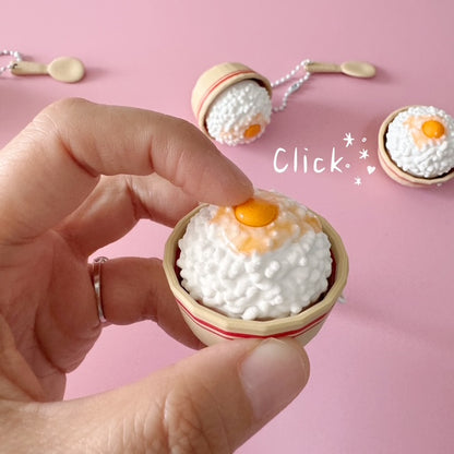 Japanese egg yolk over rice 3d clicker
