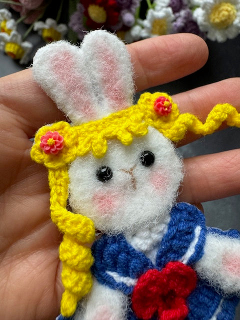 Bunny in Sailor moon outfit Brooch/Pin